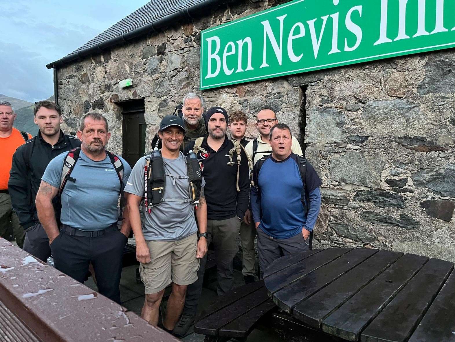 The team setting off from Ben Nevis. Picture: Submitted
