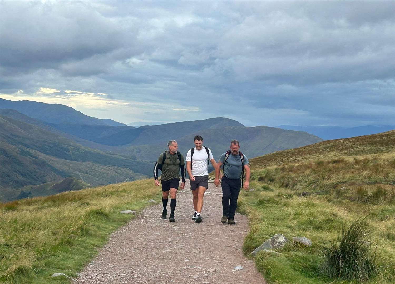 The team climbed Ben Nevis, Scafell Pike and Snowdon within 24 hours. Picture: Submitted