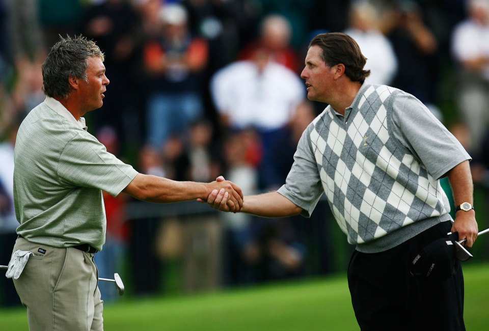 Mickelson was beaten by Clarke on the Friday