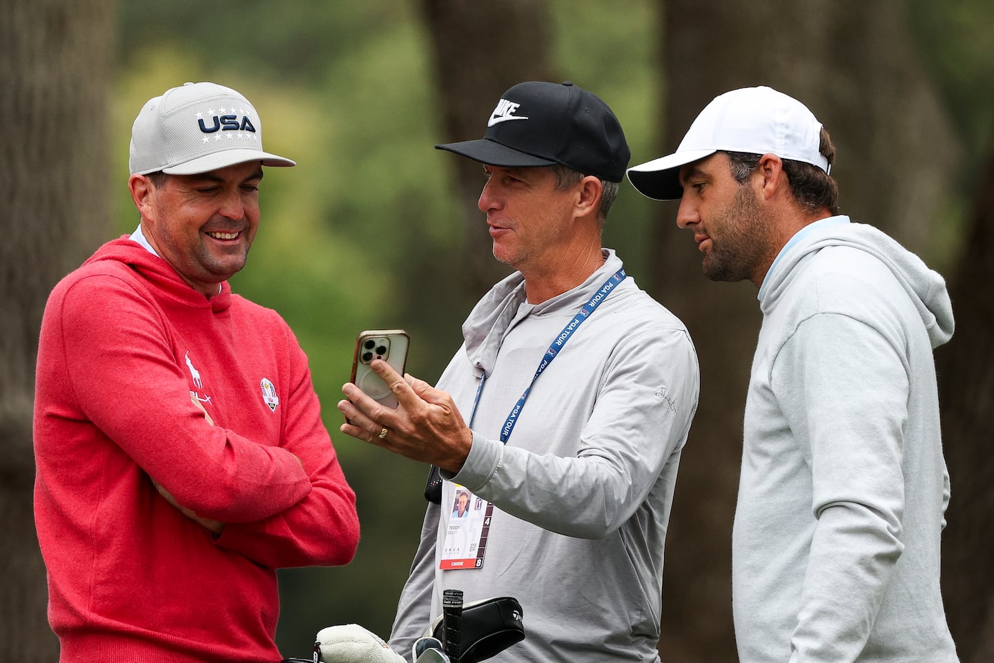 Keegan Bradley (left) opted not to play as a captain in this year's Ryder Cup, leaving the golf to stars such as Scottie Scheffler (right).