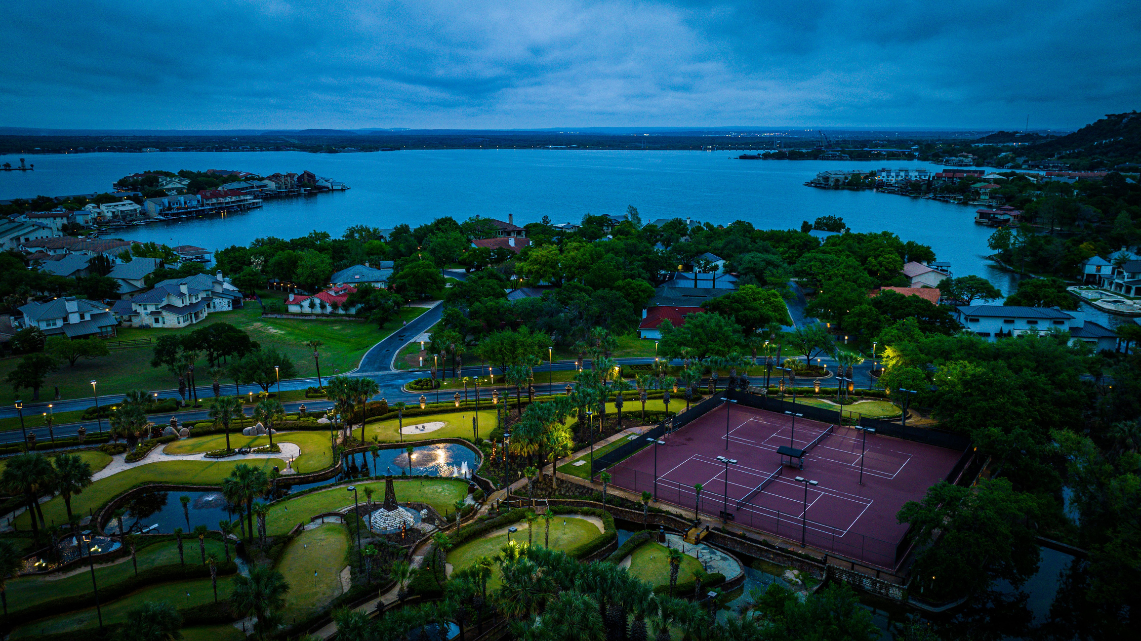 Horseshoe Bay, United States &ndash; April 08, 2023: An aerial view of the Horseshoe Bay Resort in Texas