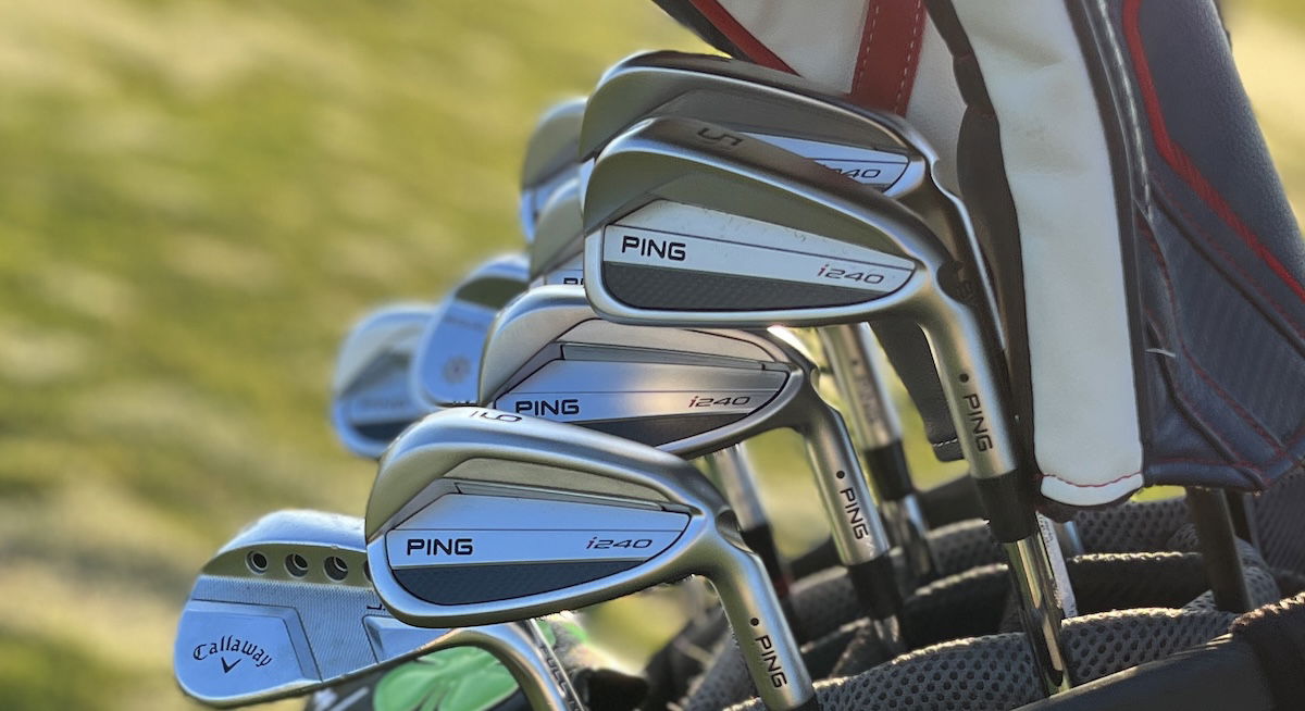 Ping i240 irons at range session