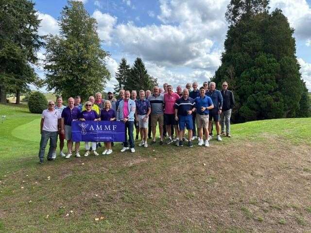 Participants in the golf day held at Donnington Valley in aid of AMMF The Cholangiocarcinoma Charity