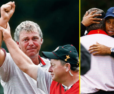 Tiger Woods put rivalry aside as grieving hero inspired Shane Lowry to become Ryder Cup star