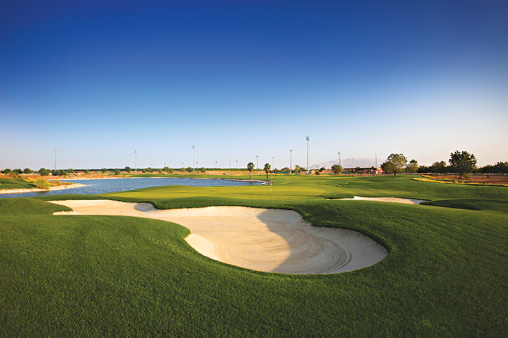 Al Ain Equestrian Shooting and Golf Club - Hole 16. Image supplied