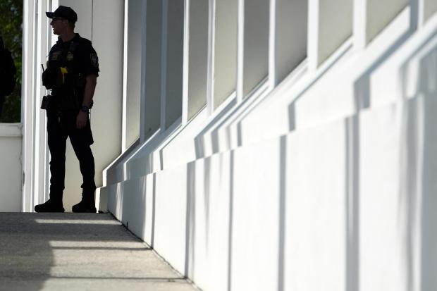 A law enforcement officer from the Department of Homeland Security...