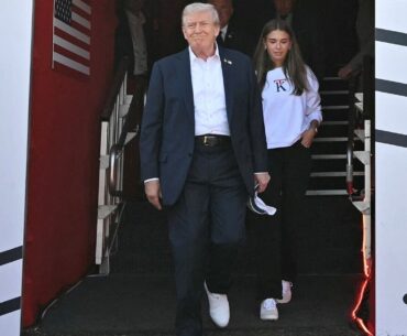 Kai Trump makes massive style statement in $130 'KT' sweatshirt Ryder Cup