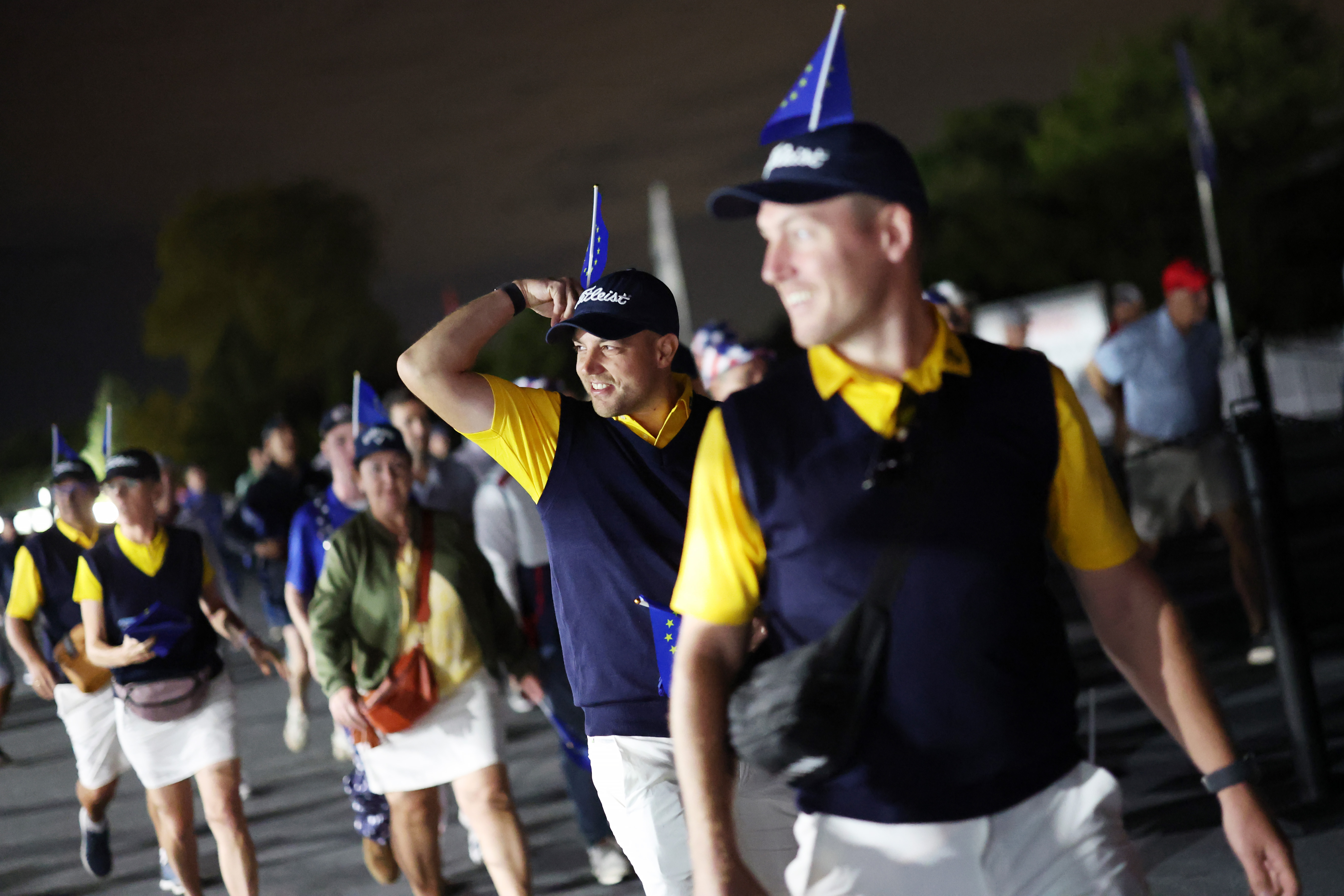 USA and Europe fans enter the 2025 Ryder Cup at the break of dawn