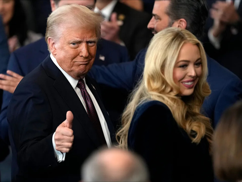 President Donald Trump and Tiffany Trump