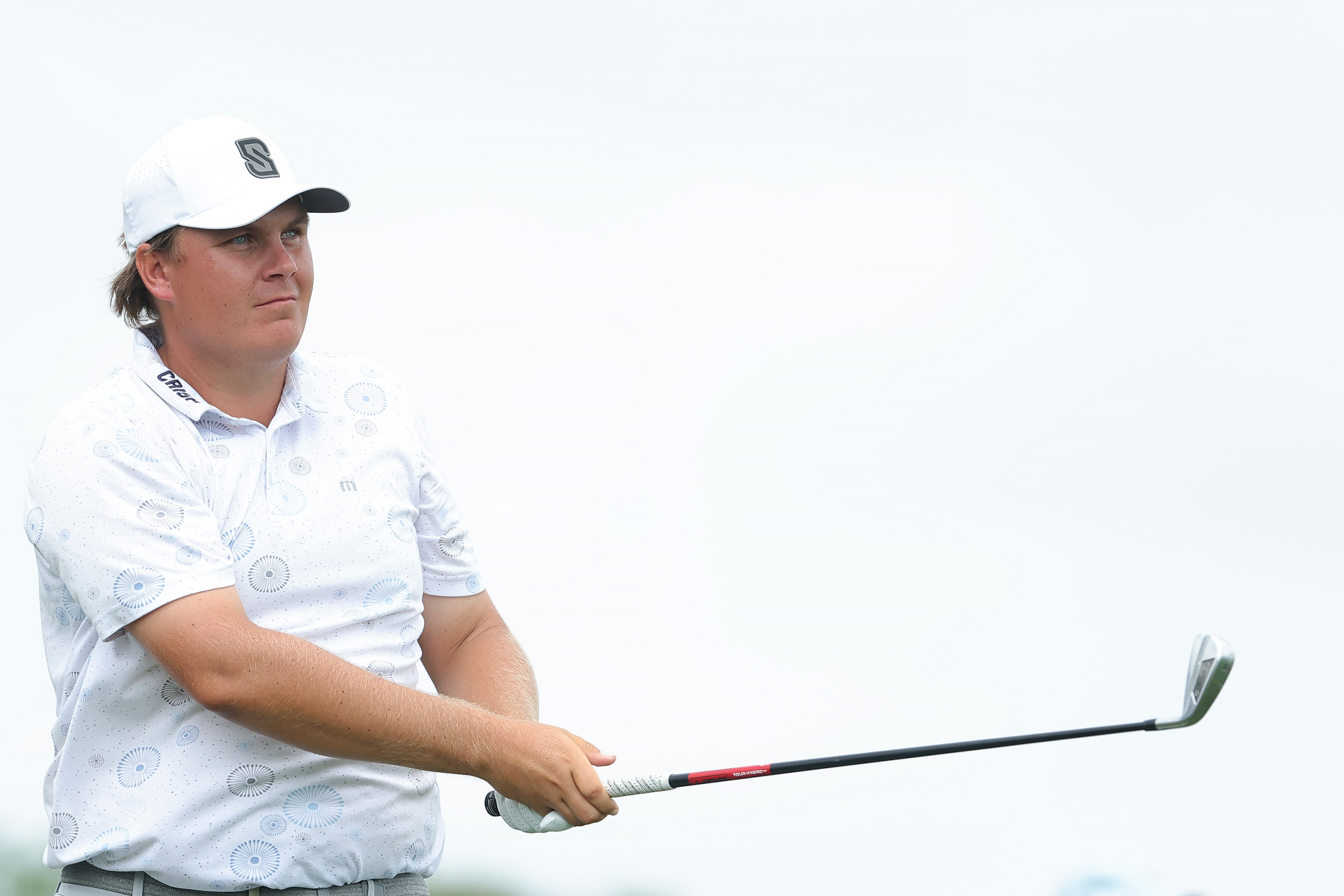 Sami Valimaki hits an iron shot