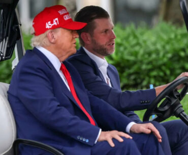 Trump Hits the Golf Course as Son Eric Slams Death Rumors