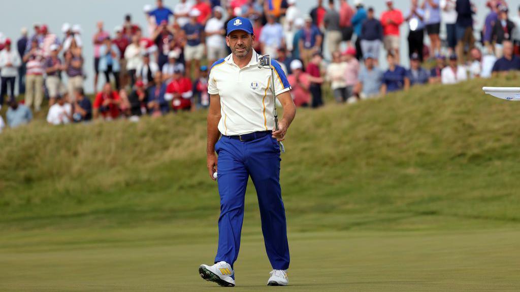 Sergio Garcia playing for Europe at the 2021 Ryder Cup