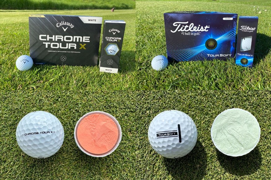 The Callaway Chrome Tour X is the best golf ball for short game performance and the Titleist Tour Soft is the best non-urethane golf ball for short game performance