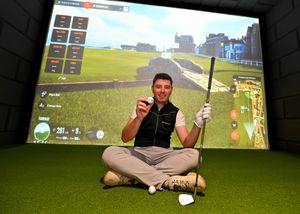 Jamie Brittain inside his new Chip Golf Studio at Ketley Business Park in Telford