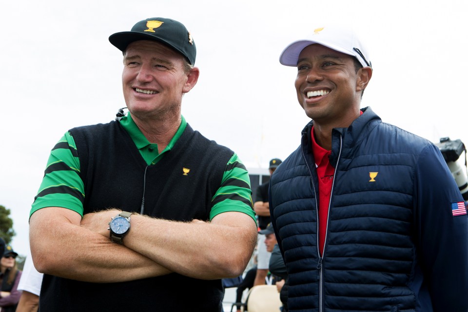 Els has challenged the 15-time major winner to 'beat us again' once he turns 50