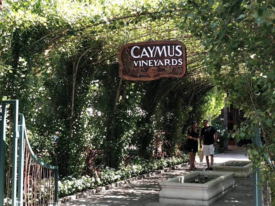 Caymus Vineyards is located in the center of the Napa Valley.