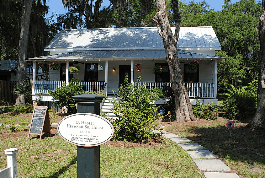  The D. Hasell Heyward House in Bluffton, South Carolina. 