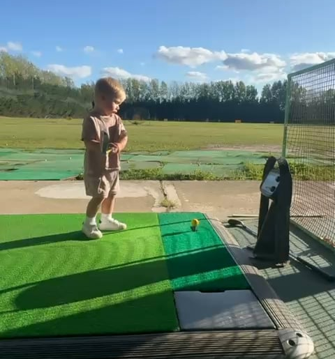 Having an 18 month old son that wants to play golf every day is the definition of perfect