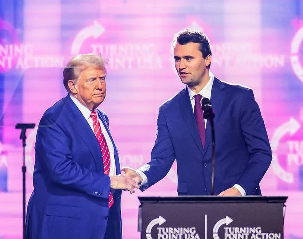 JOSH EDELSON/AFP via Getty  Donald Trump and Charlie Kirk in December 2024.