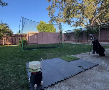 How to deal with high wedges or sky high drives with an outdoor net?