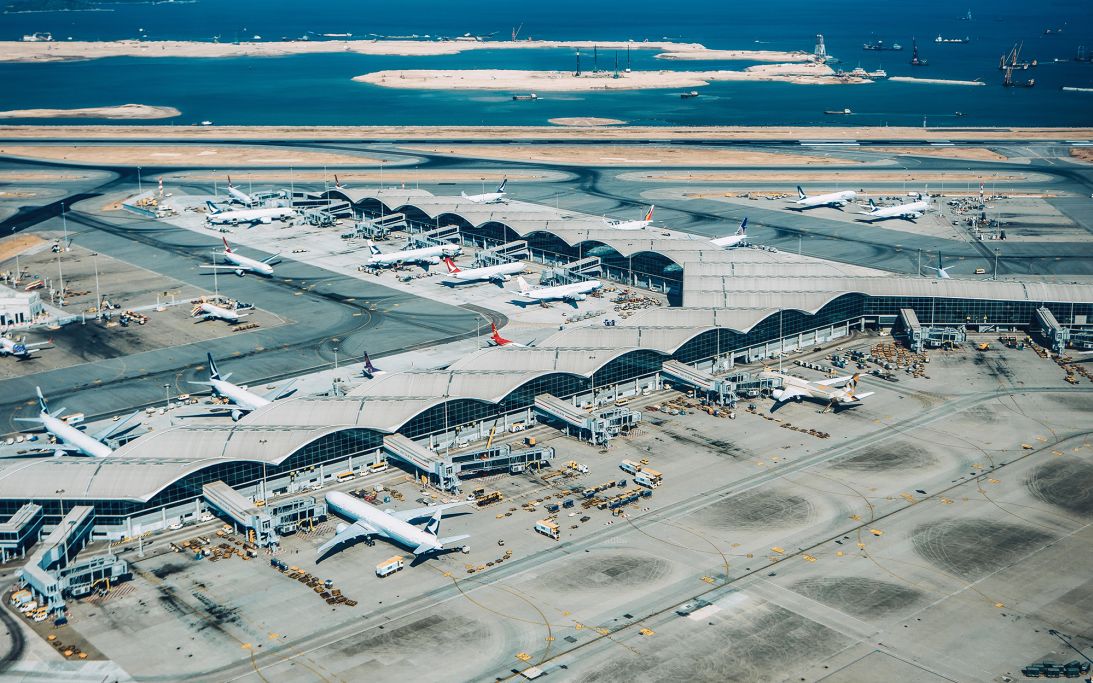 In Hong Kong, the islet of Chek Lap Kok was massively extended to create an island big enough to house a major international airport.