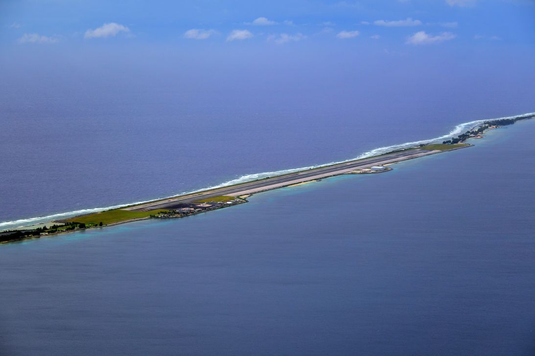 Fly into Majuro and you'll skim across the Pacific and land on the runway that's just about as wide as the sandbar-like island itself.