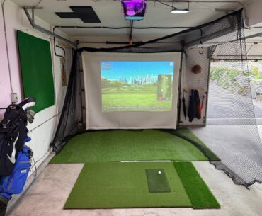 Fold-Up Garage Door Facing Build - MLM2Pro, GSPro via Moonlight, Webcam Putting and Game Improvement/Results