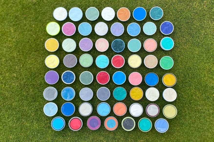 All 62 golf ball cut throughs from our 2025 robot test