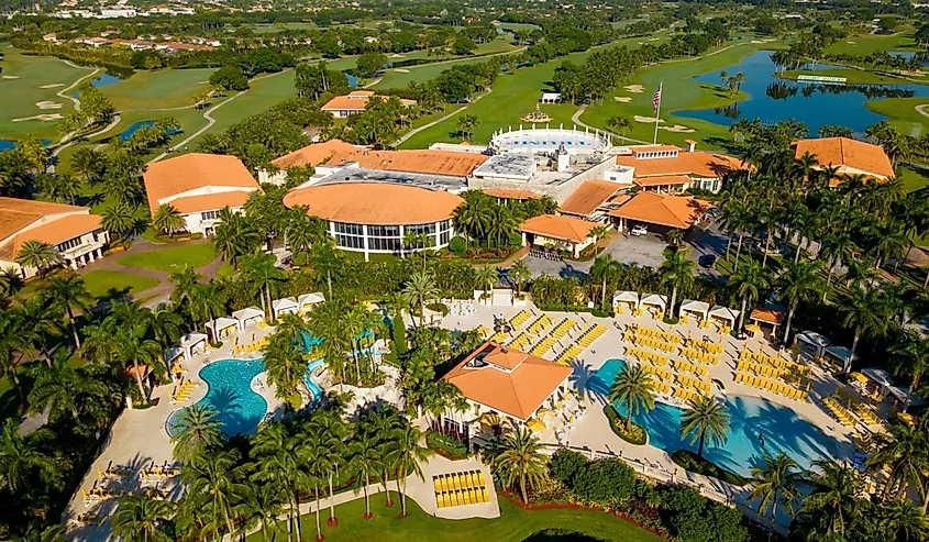 Aerial photo Trump National Doral Miami Golf Cob and Resort
