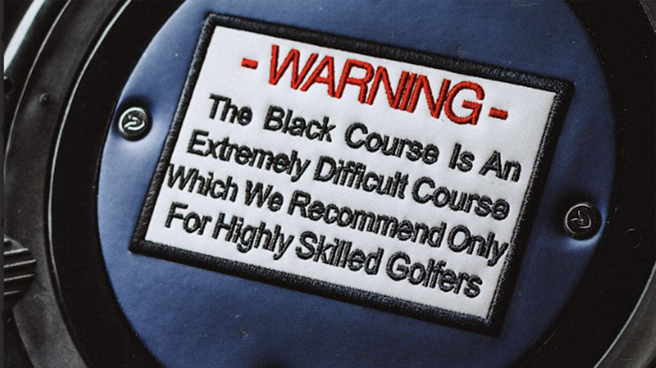Bottom of Ryder Cup Team bag showing warning sign