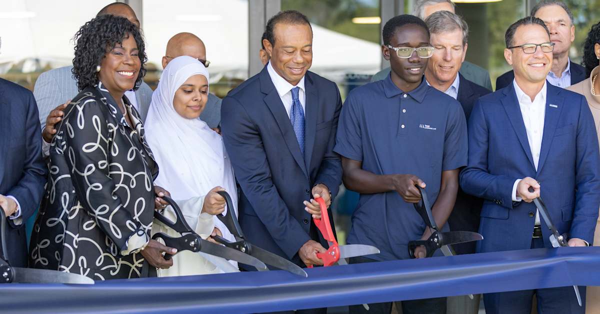 Tiger Woods, TGR Foundation, Cobbs Creek Foundation celebrate ribbon-cutting of Smilow Woodland TGR Learning Lab Tiger Woods, TGR Foundation, Cobbs Creek Foundation celebrate ribbon-cutting of Smilow Woodland TGR Learning Lab