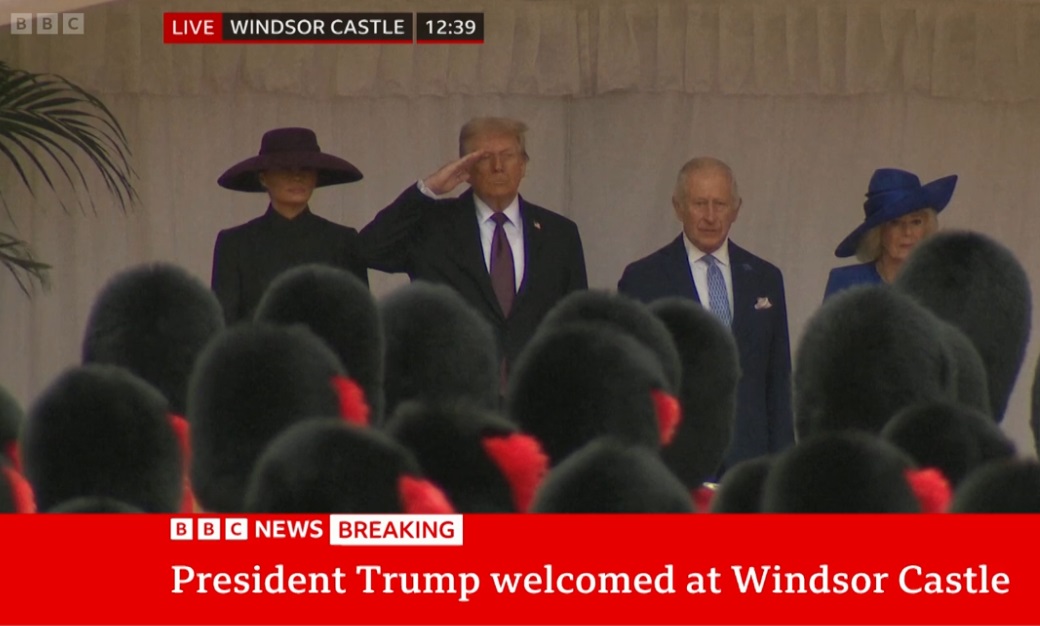 Trupm salutes