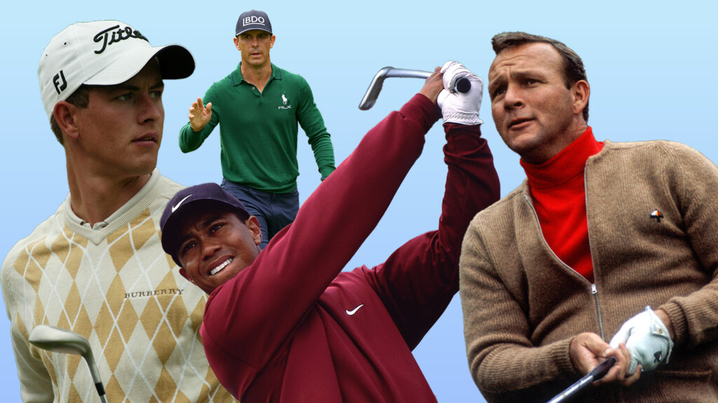 Best dressed golfers in men's professional game including Tiger Woods, Arnold Palmer, Adam Scott and Billy Horschel
