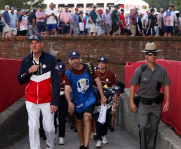 U.S. vice captain Jim Furyk during the 2025 Ryder Cup at Bethpage Black