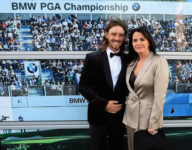 VIRGINIA WATER, ENGLAND - MAY 22:  Tommy Fleetwood and his wife Clare Craig are pictured during An Evening With Mike Rutherford, The Mechanics and Friends at the  BMW PGA Championship at Wentworth on May 22, 2018 in Virginia Water, England.  (Photo by Andrew Redington/Getty Images)