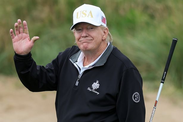 Donald Trump golfing