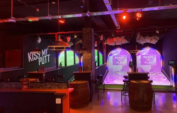 Putt Above is a new mini golf venue in Bristol with 'golf lanes' rather than a course