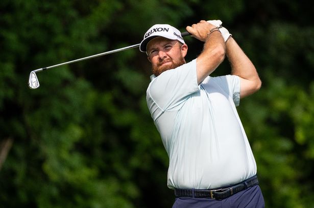 Shane Lowry in action in India.