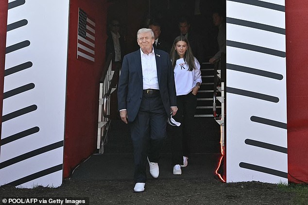 18-year-old Kai attended the opening day of the Ryder Cup with her grandfather on Friday