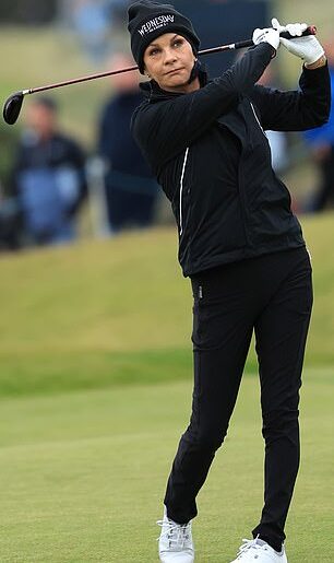 Catherine Zeta-Jones and Michael Douglas enjoyed a game of golf alongside Bill Murray during day two of the 2025 Alfred Dunhill Links Championship