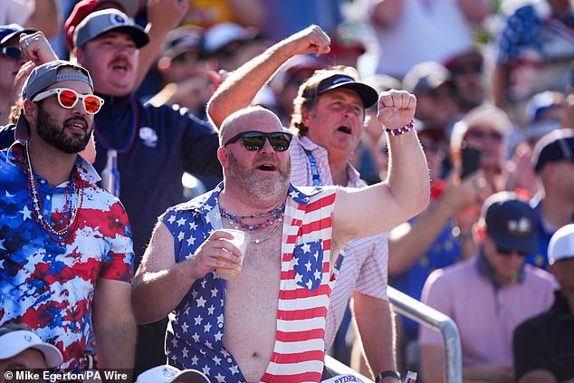 Home fans at Bethpage Black did their best to disrupt the Europeans, often crossing the line