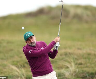 LIV boss Yasir Al-Rumayyan struggles with conditions at the Alfred Dunhill Links Championship at St Andrews, where he partnered with Patrick Reed