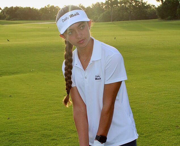 Promising young golfer Catherine ‘CJ’ Andino signed her first NIL deal with The Daily Mail