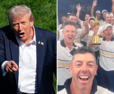 Trump responds to Rory McIlroy, team Europe playfully taunting him following their Ryder Cup victory