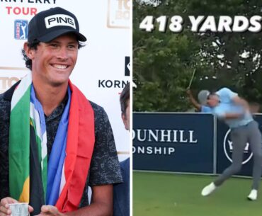 Christo Lamprecht tour card, height, driving distance, South African, Ernie Els, interview, latest news, video, highlights