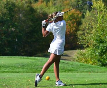 Women's golf sits in second place after opening round of NE10 Championship