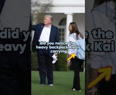 Did you notice the heavy backpack Kai is carrying#shorts #celebrity #trump #kaitrump