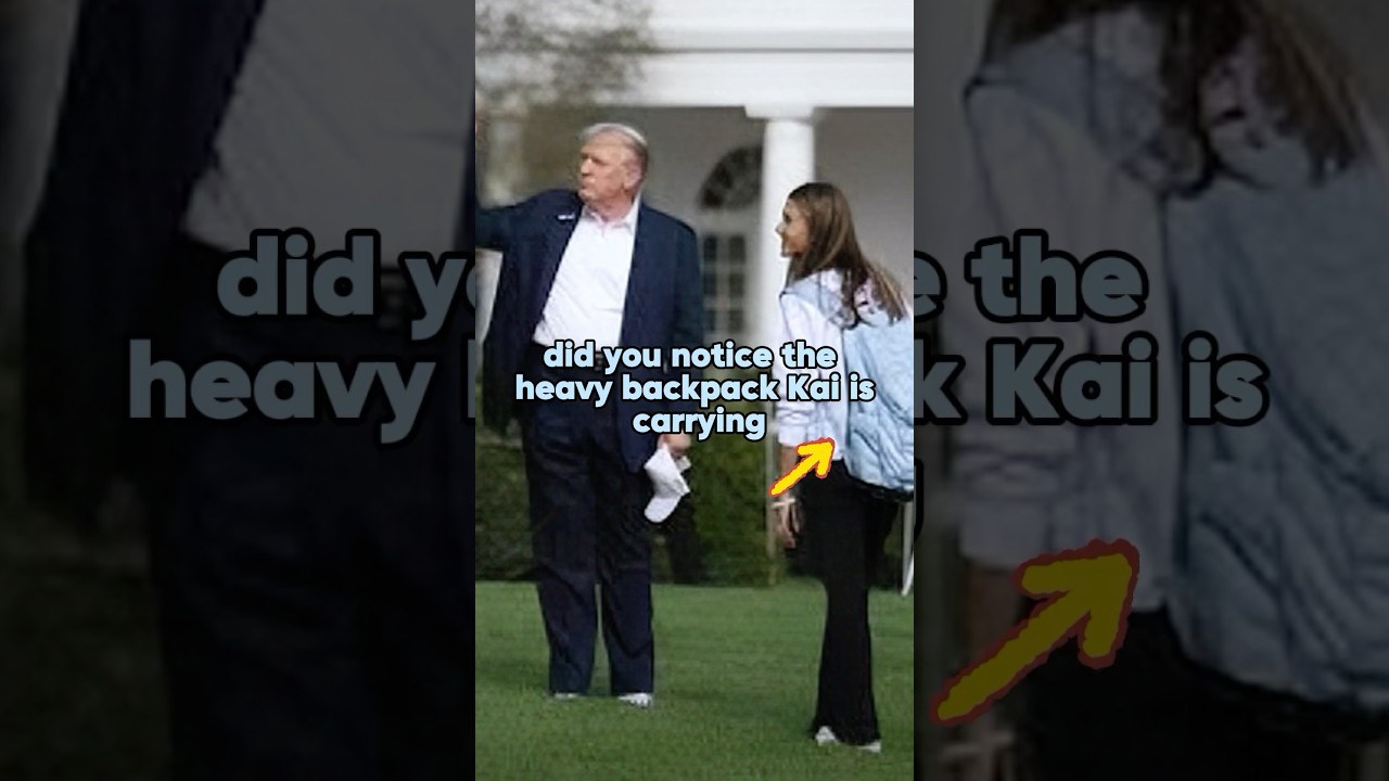 Did you notice the heavy backpack Kai is carrying#shorts #celebrity #trump #kaitrump Did you notice the heavy backpack Kai is carrying#shorts #celebrity #trump #kaitrump