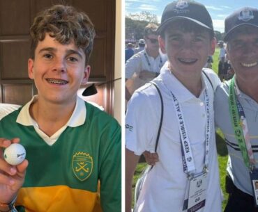 Meet the Irish teenager who got his hands on the ball from Shane Lowry’s iconic Ryder Cup putt