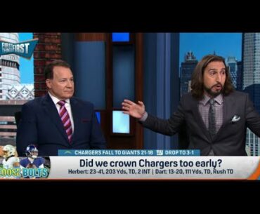 FIRST THINGS FIRST | Nick Wright RIPS Justin Herbert For Being OVERRATED With Los Angeles Chargers